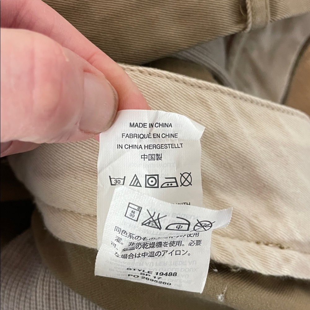 J. Crew broken in tan khaki casual work pants men’s size 36X34 - Picture 12 of 16